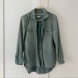Madewell Olive Green Utility Shirt